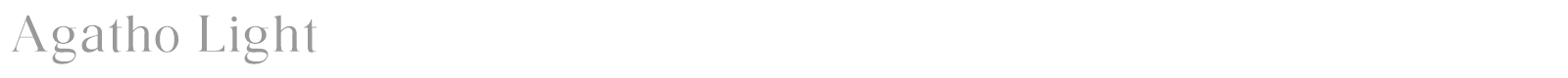 Agatho font preview